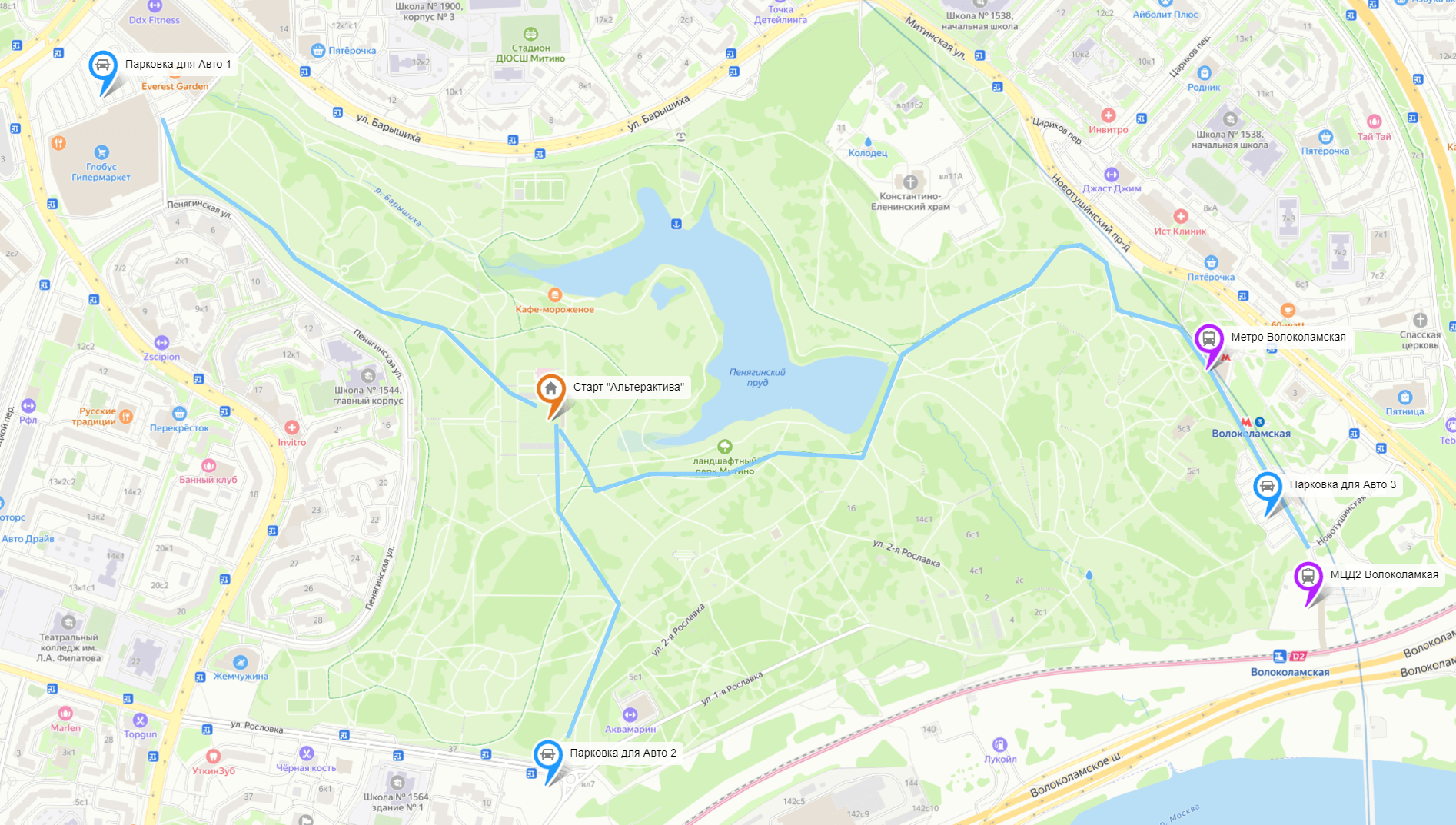 Карта проезда